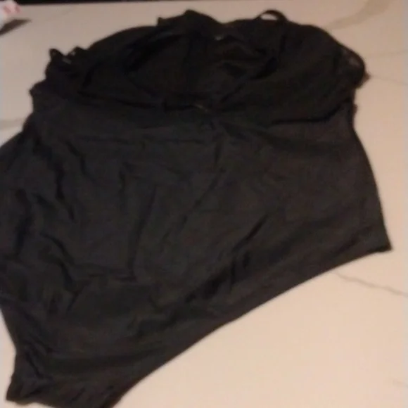 Black/Print‎ One Piece Plus Size Swim Suit Size 22W - Picture 8 of 8